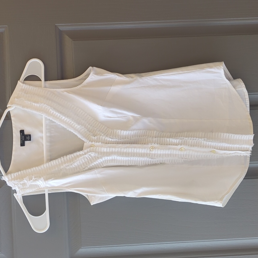 White Ann Taylor Sleeveless Top